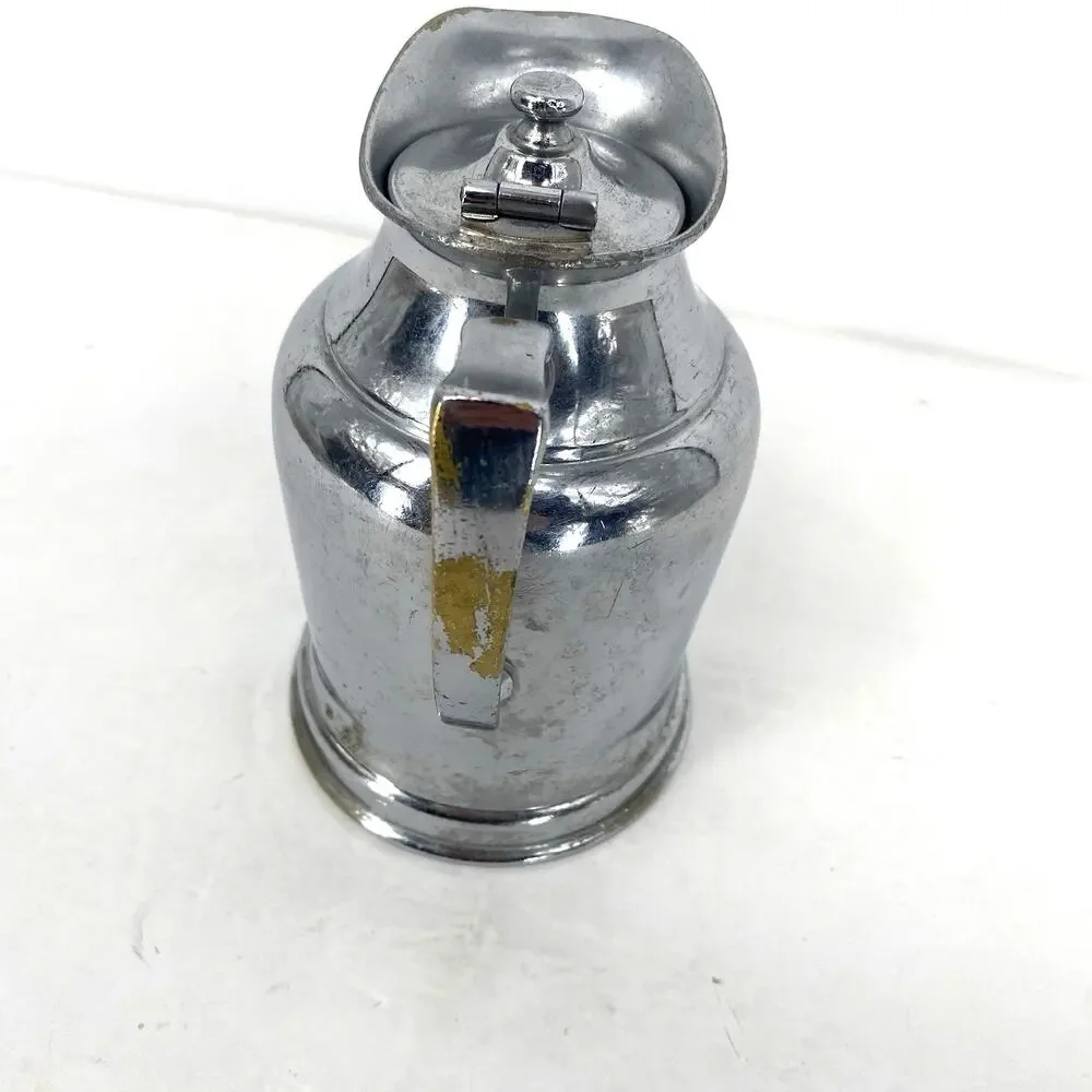 Vintage Wear Brite Chrome Creamer Pitcher MCM Milk Jug 6.5" - Picture 4 of 7